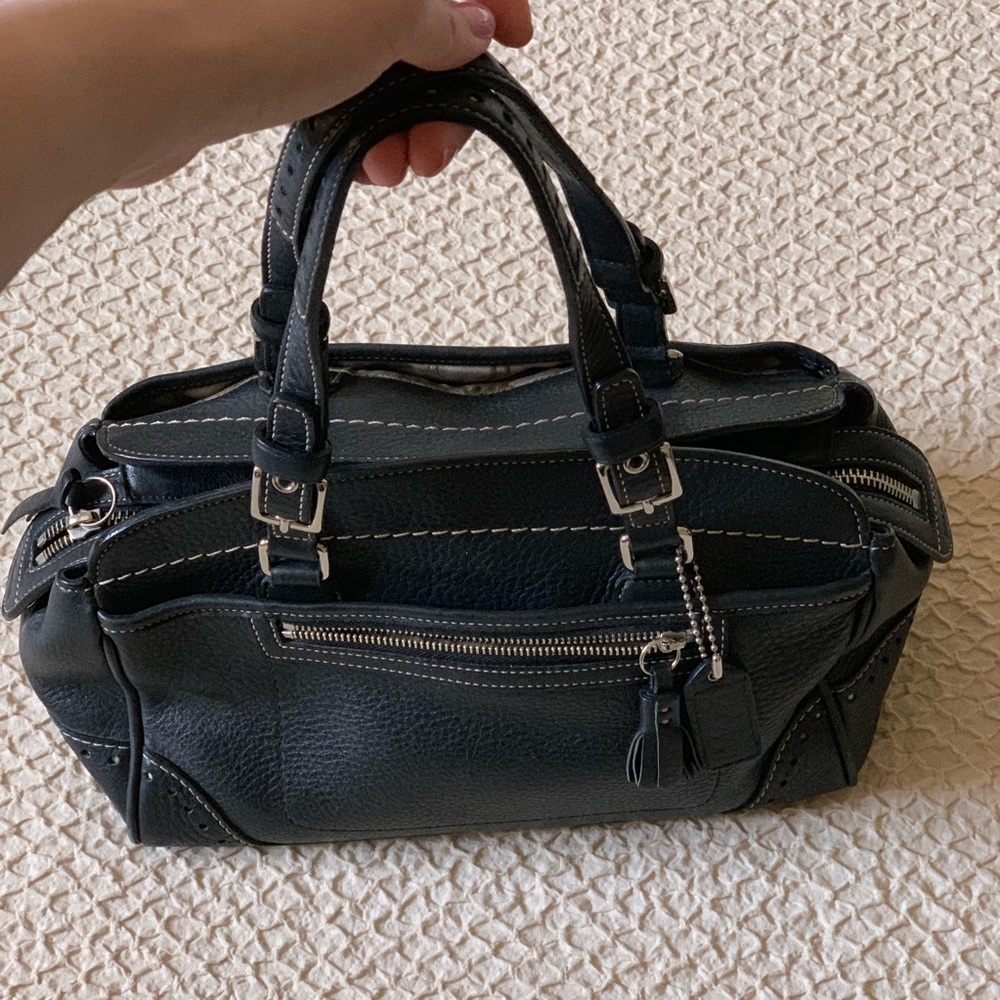 Coach top handle bag in perfect condition!